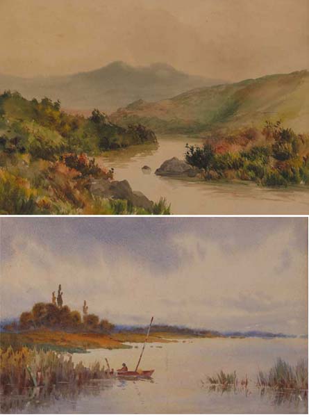 RIVER LANDSCAPE by Arland A. Ussher (fl. 1881-1895) at Whyte's Auctions