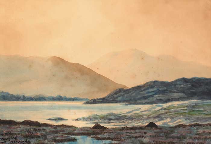 NEAR BALLINAHINCH, CONNEMARA by Douglas Alexander (1871-1945) (1871-1945) at Whyte's Auctions
