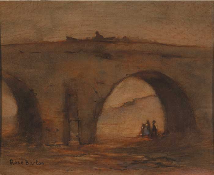 AN OLD STONE BRIDGE by Rose Mary Barton RWS (1856-1929) at Whyte's Auctions