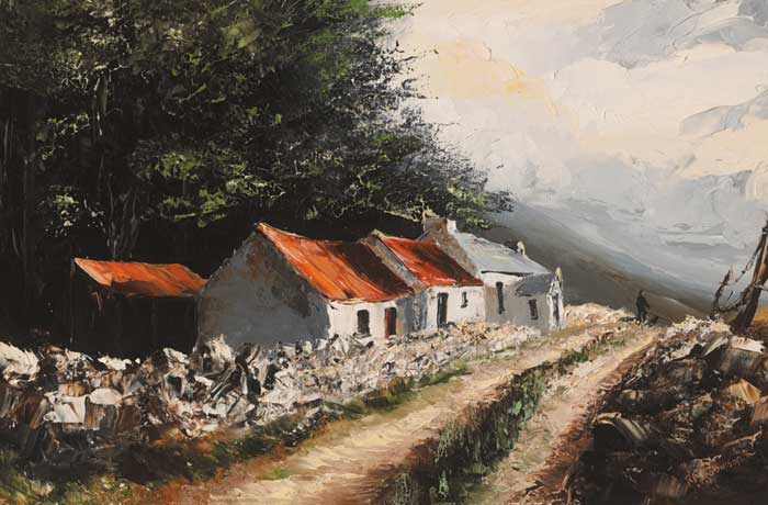 THE ROAD TO BALLYBOFEY, COUNTY DONEGAL by Ray Robinson (b.1938) (b.1938) at Whyte's Auctions