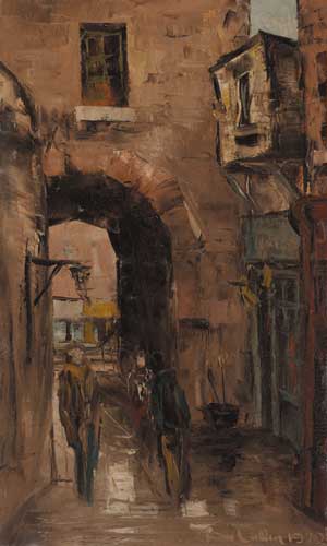 MERCHANT'S ARCH, DUBLIN by Tom Cullen (1934-2001) at Whyte's Auctions