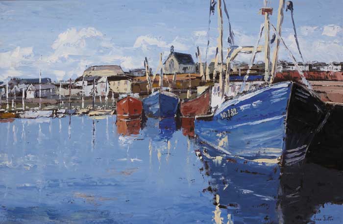 KILMORE QUAY HARBOUR AND MARINA, COUNTY WEXFORD by Ivan Sutton (b.1944) at Whyte's Auctions