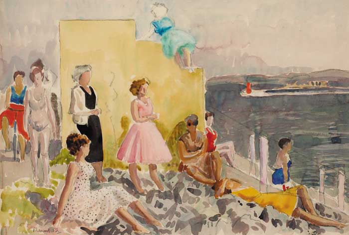 WOMEN SUNBATHING, 1952 by Patrick Leonard HRHA (1918-2005) at Whyte's Auctions