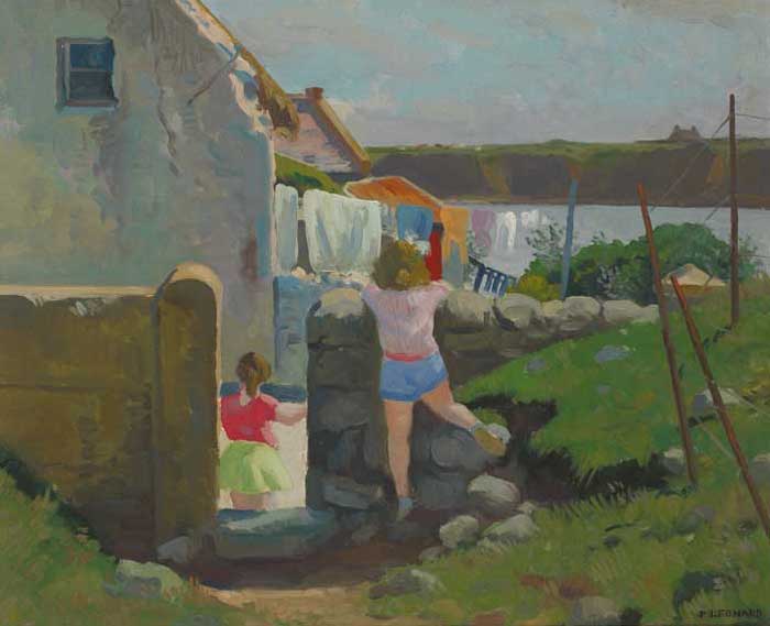 LOUGHSHINNY MORNING, circa 1960 by Patrick Leonard sold for �6,600 at Whyte's Auctions