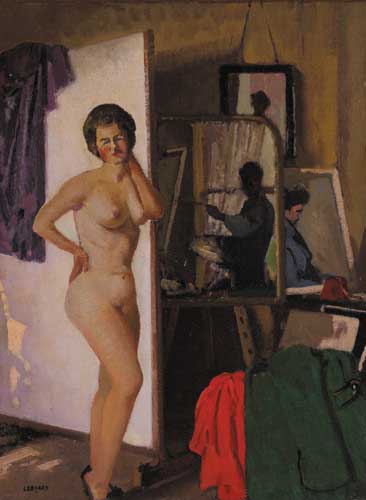 NUDE IN THE STUDIO by Patrick Leonard sold for �4,400 at Whyte's Auctions