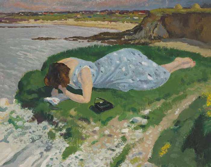 BY THE CLIFFS, RUSH, COUNTY DUBLIN, 1942 by Patrick Leonard HRHA (1918-2005) at Whyte's Auctions