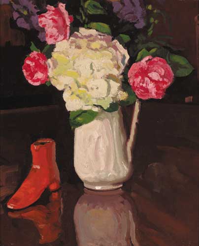HYDRANGEA AND ROSE, 1940 by Patrick Leonard HRHA (1918-2005) at Whyte's Auctions