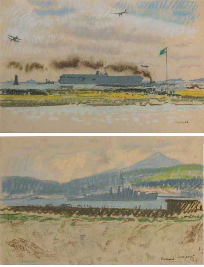 SHIPPING OFF DOLLYMOUNT, 1953 (A PAIR) by Patrick Leonard HRHA (1918-2005) at Whyte's Auctions