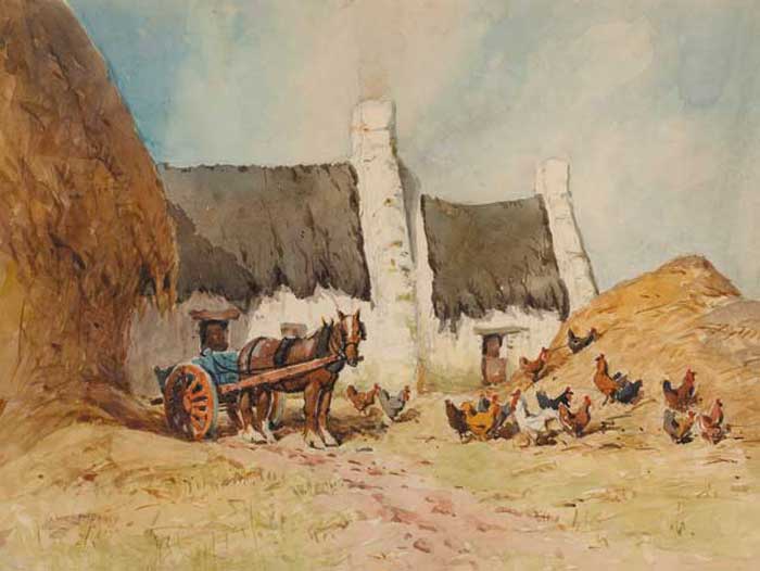 DOWN ON THE FARM by Lancelot Bayly (1869-1952) (1869-1952) at Whyte's Auctions