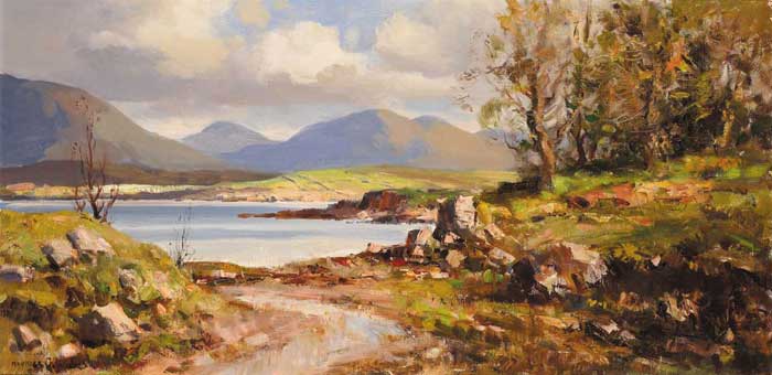 AT ROUNDSTONE, CONNEMARA, COUNTY GALWAY by Maurice Canning Wilks RUA ARHA (1910-1984) at Whyte's Auctions