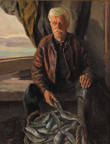 DONEGAL FISHERMAN, 1947 by Robert Taylor Carson HRUA (1919-2008) at Whyte's Auctions