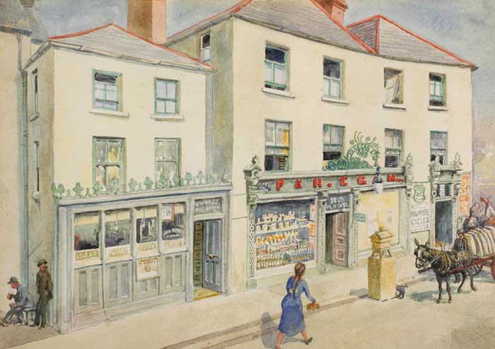 EGAN'S P. & H. TULLAMORE, COUNTY OFFALY by Harry Kernoff RHA (1900-1974) RHA (1900-1974) at Whyte's Auctions
