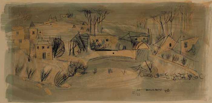 SCENE NEAR LUCAN, 1949 by Louis le Brocquy HRHA (1916-2012) at Whyte's Auctions