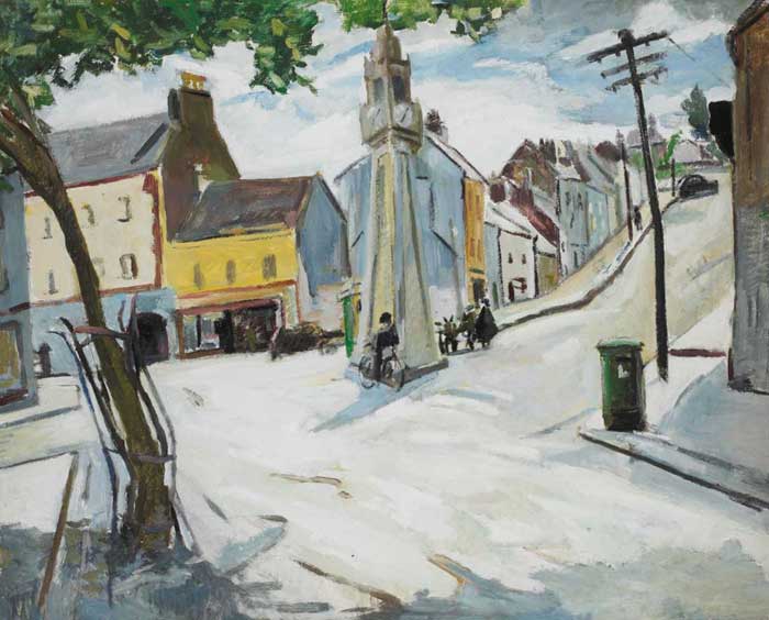 THE CLOCKTOWER, WESTPORT, COUNTY MAYO, circa 1962 by Kitty Wilmer O'Brien RHA PWCSI (1910-1982) at Whyte's Auctions