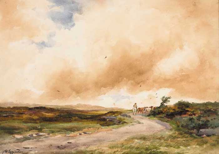 A MOORLAND ROAD by Wycliffe Egginton RI RWS (1875-1951) at Whyte's Auctions