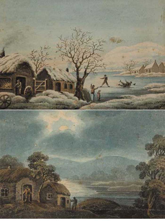 KILLARNEY LAKE SCENE IN WINTER AND SPRING (A PAIR) by John Henry Campbell sold for �3,000 at Whyte's Auctions