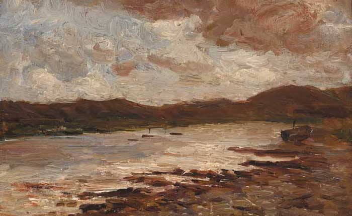 VALENCIA HARBOUR, KERRY, OCTOBER EVENING, circa 1910-11 by Rose J. Leigh (1844-1920) (1844-1920) at Whyte's Auctions