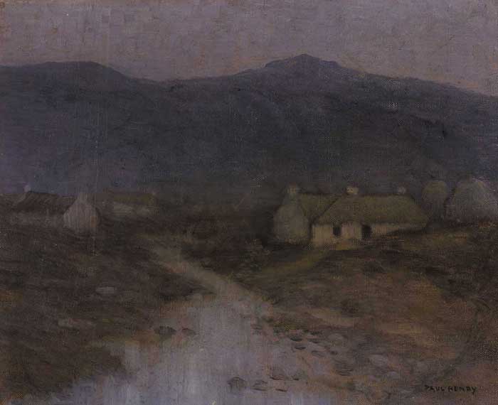 TWILIGHT HOUSES, circa 1916-18 by Paul Henry RHA (1876-1958) at Whyte's Auctions