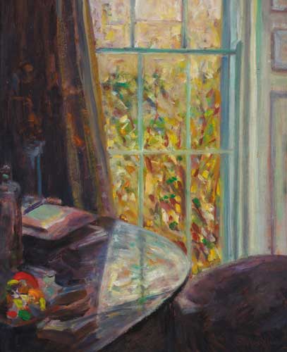 TABLE BY A GEORGIAN WINDOW by James O'Halloran (b.1955) at Whyte's Auctions
