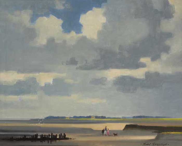 SUMMER DAY, LAYTOWN STRAND, 1986 by John Skelton (1923-2009) (1923-2009) at Whyte's Auctions