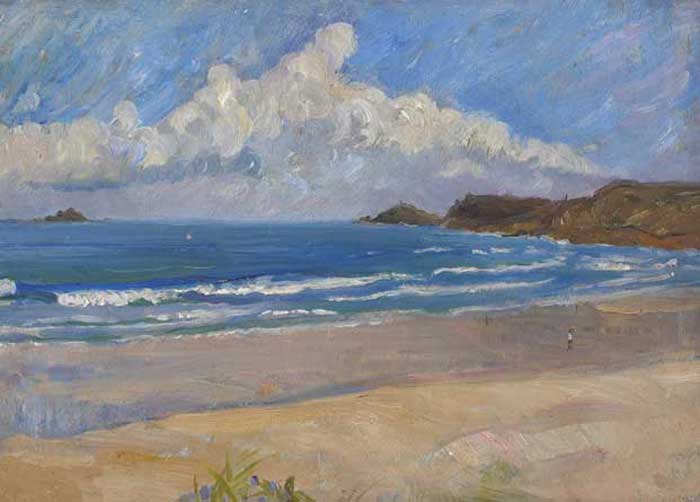 CAPE CORNWALL by Estella Frances Solomons HRHA (1882-1968) HRHA (1882-1968) at Whyte's Auctions