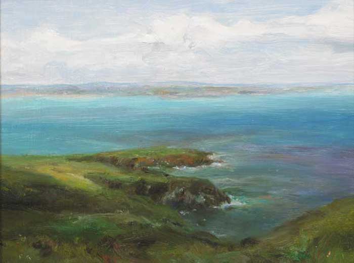VIEW OVER SCOTCHPOINT, LAMBAY ISLAND by Paul Kelly sold for �1,500 at Whyte's Auctions