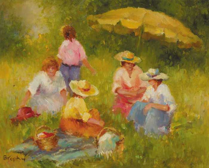 LADIES' DAY PICNIC by Elizabeth Brophy sold for �4,600 at Whyte's Auctions