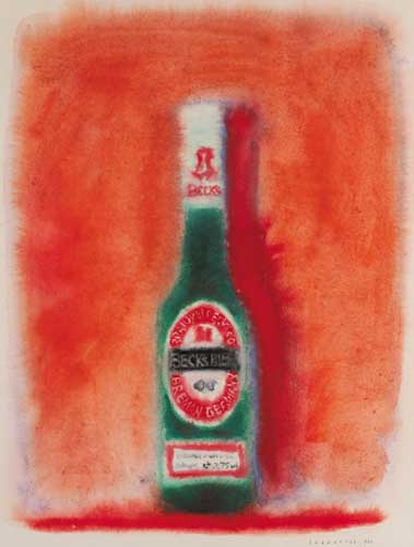 BECKS BEER BOTTLE, 1987 by Neil Shawcross MBE RHA HRUA (b.1940) at Whyte's Auctions