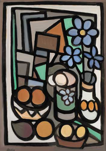 STILL LIFE WITH FRUIT AND FLOWERS by Markey Robinson (1918-1999) at Whyte's Auctions