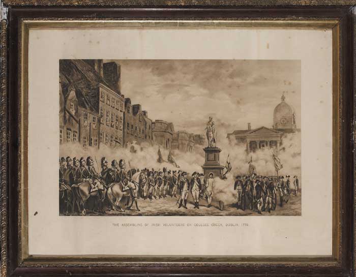 1779: The Assembly of the Irish Volunteers on College Green, Dublin. at Whyte's Auctions