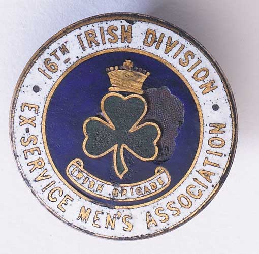 16th Division (Irish) of the British Army metal badge. at Whyte's Auctions