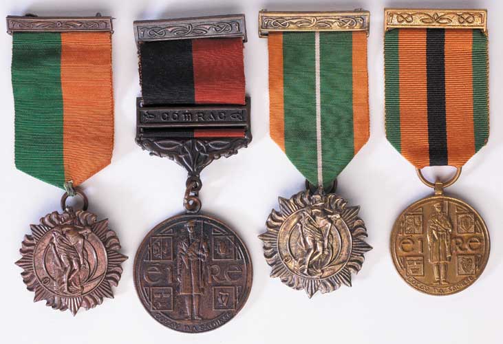 1916 Rising Service Medal, 1919-21 War of Independence Service Medal, and 1966 and 1971 Jubilee meda by Michael O'Reardon  at Whyte's Auctions