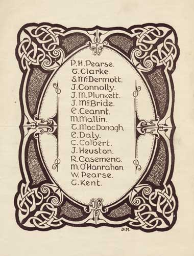 A Celtic caligraphic listing, circa 1916 at Whyte's Auctions