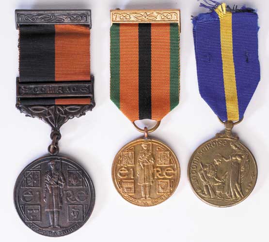 with COMRAC (Combat Service) bar, also Defence Forces 15 years Service Medal at Whyte's Auctions