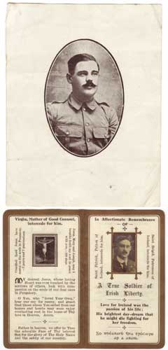 1920 (22 November) Commandant Dick McKee In Memoriam Card. at Whyte's Auctions