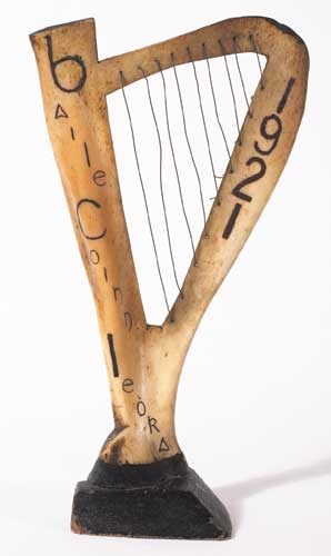 A harp made made by Staff Captain Andrew Furlong, Dublin Guards, at the Ballykinler Camp, 1921. by Andrew Furlong, Ballykinler Internment Camp at Whyte's Auctions