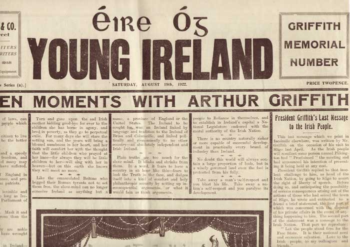 ire Og - Young Ireland newspaper special editions at Whyte's Auctions