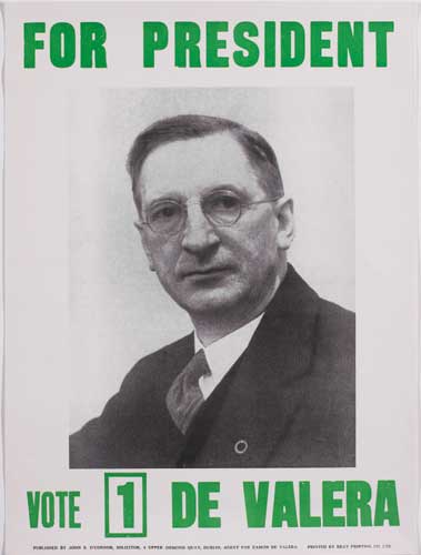 Original election poster published by John S. O'Connor at Whyte's Auctions
