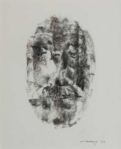 JAMES JOYCE STUDY I, 1977 by Louis le Brocquy sold for 17,000 at Whyte's Auctions