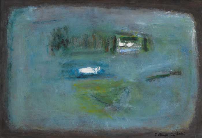 LAKE SWAN FEEDING, c.1968 by Patrick Collins HRHA (1910-1994) at Whyte's Auctions