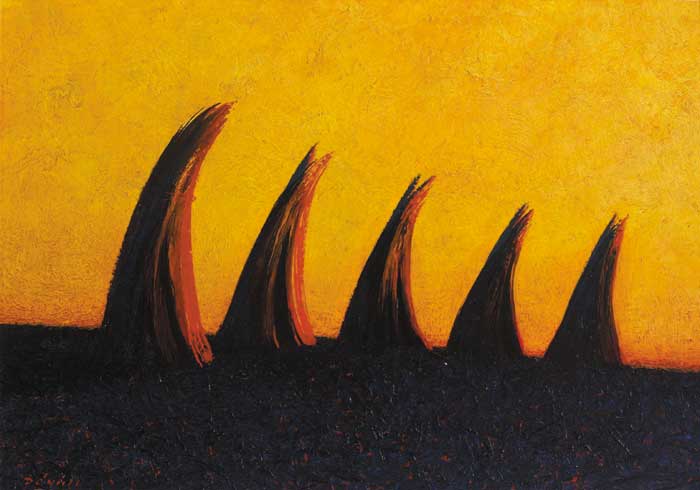 FIVE STOOKS by Daniel O'Neill (1920-1974) at Whyte's Auctions