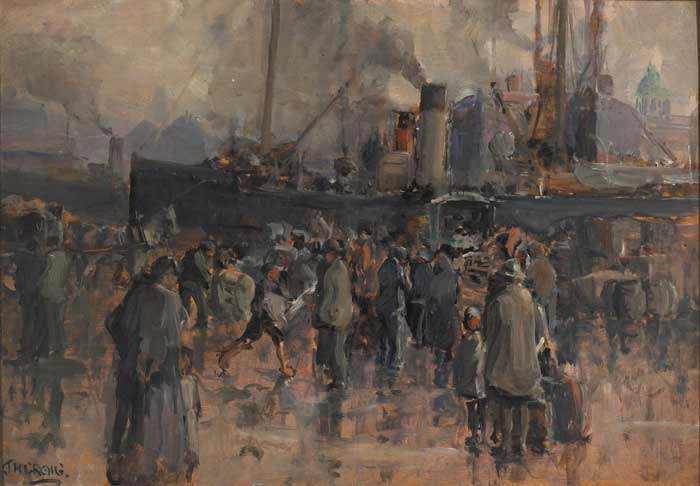 LIVERPOOL DOCKS by James Humbert Craig sold for �17,000 at Whyte's Auctions