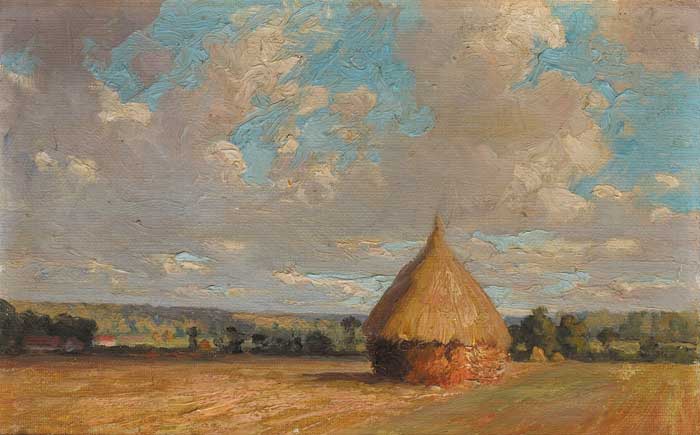 THE OUTSKIRTS OF THE FOREST OF CRECY, NORMANDY, SEPTEMBER 1925 by Dermod O'Brien sold for �2,700 at Whyte's Auctions