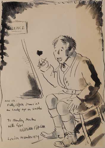BILLY ORPEN DRAWS AT AN EARLY AGE IN DUBLIN, 1924 by Sir William Orpen KBE RA RI RHA (1878-1931) at Whyte's Auctions