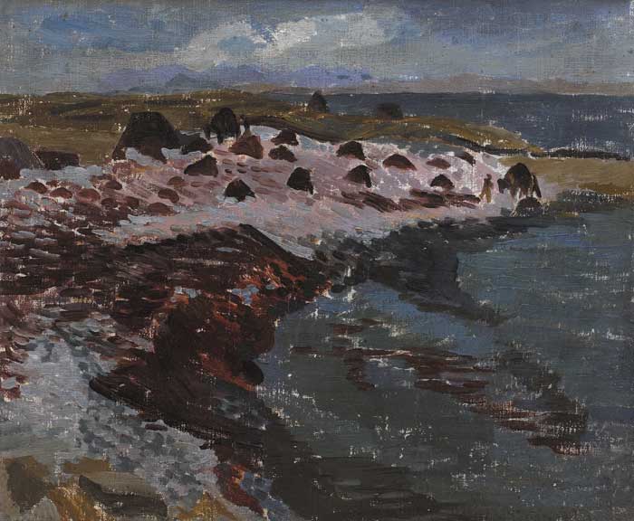 ARAN SEASHORE AND SEAWEED, circa 1935-1941 by Elizabeth Rivers sold for 1,900 at Whyte's Auctions