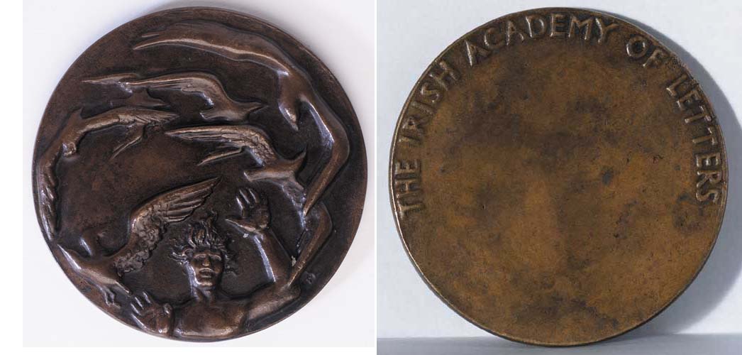 AENGUS AND THE BIRDS - THE LADY GREGORY MEDAL FOR THE IRISH ACADEMY OF LETTERS, 1934 by Maurice Lambert sold for �2,100 at Whyte's Auctions