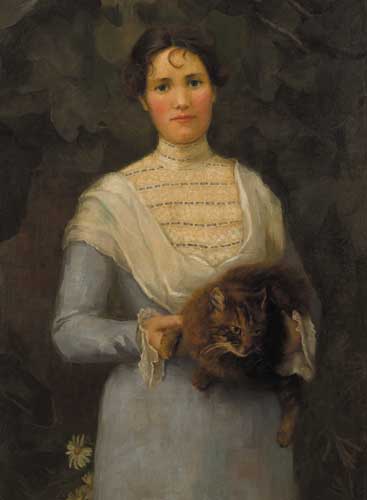 CONSTANCE GLADYS GRIMSHAW (MRS C. ALEXANDER) by Sarah Henrietta Purser HRHA (1848-1943) at Whyte's Auctions