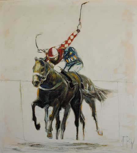 AT FULL GALLOP by John B. Vallely (b.1941) at Whyte's Auctions