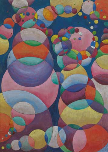 ABSTRACT DESIGN OF CIRCLES by Harry Kernoff sold for 3,000 at Whyte's Auctions