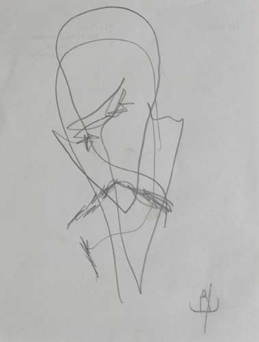 ABSTRACT and HEAD STUDY (A PAIR) by John Kingerlee (b.1936) at Whyte's Auctions